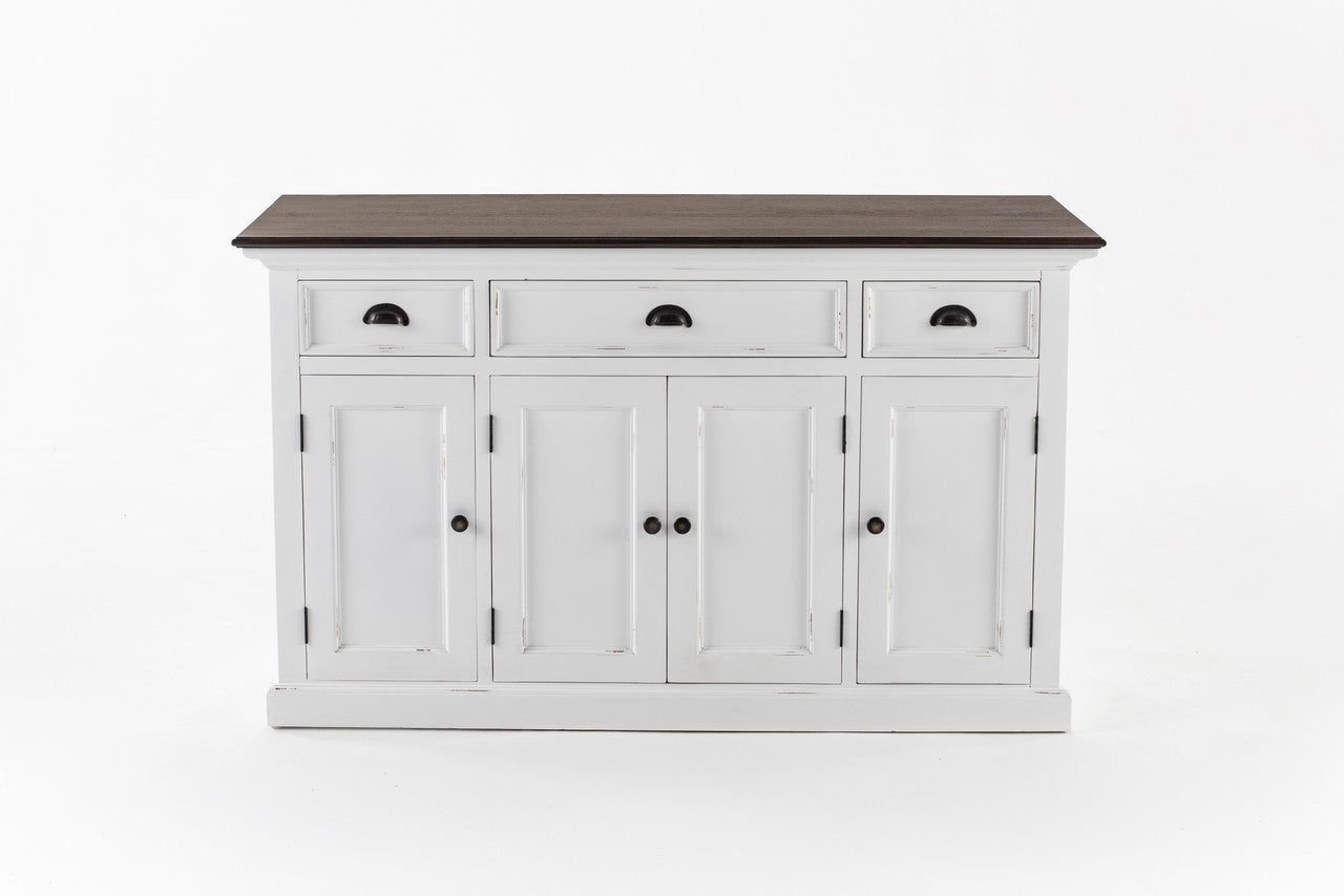 Modern Farmhouse Buffet with 4 Doors 3 Drawers - ZNS-B192TWD
