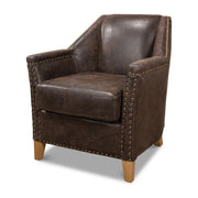Granville Leather Chair by Sarreid Ltd