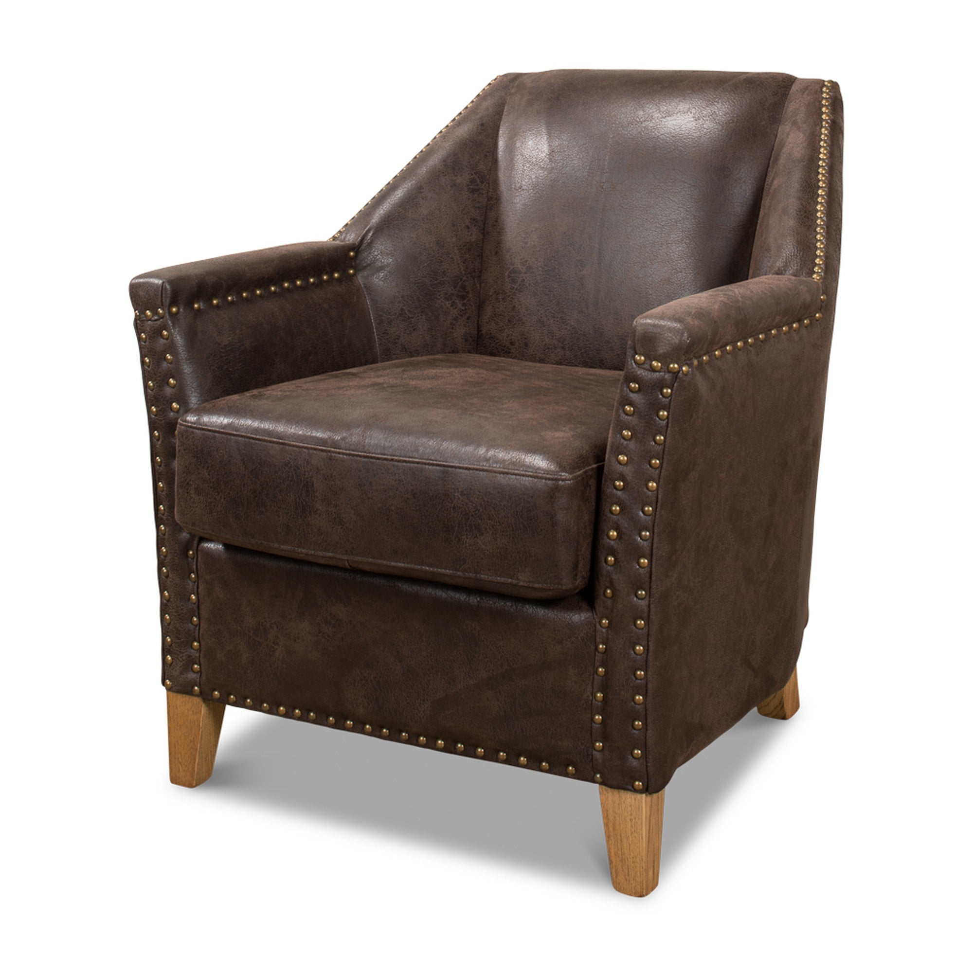 Granville Leather Chair by Sarreid Ltd