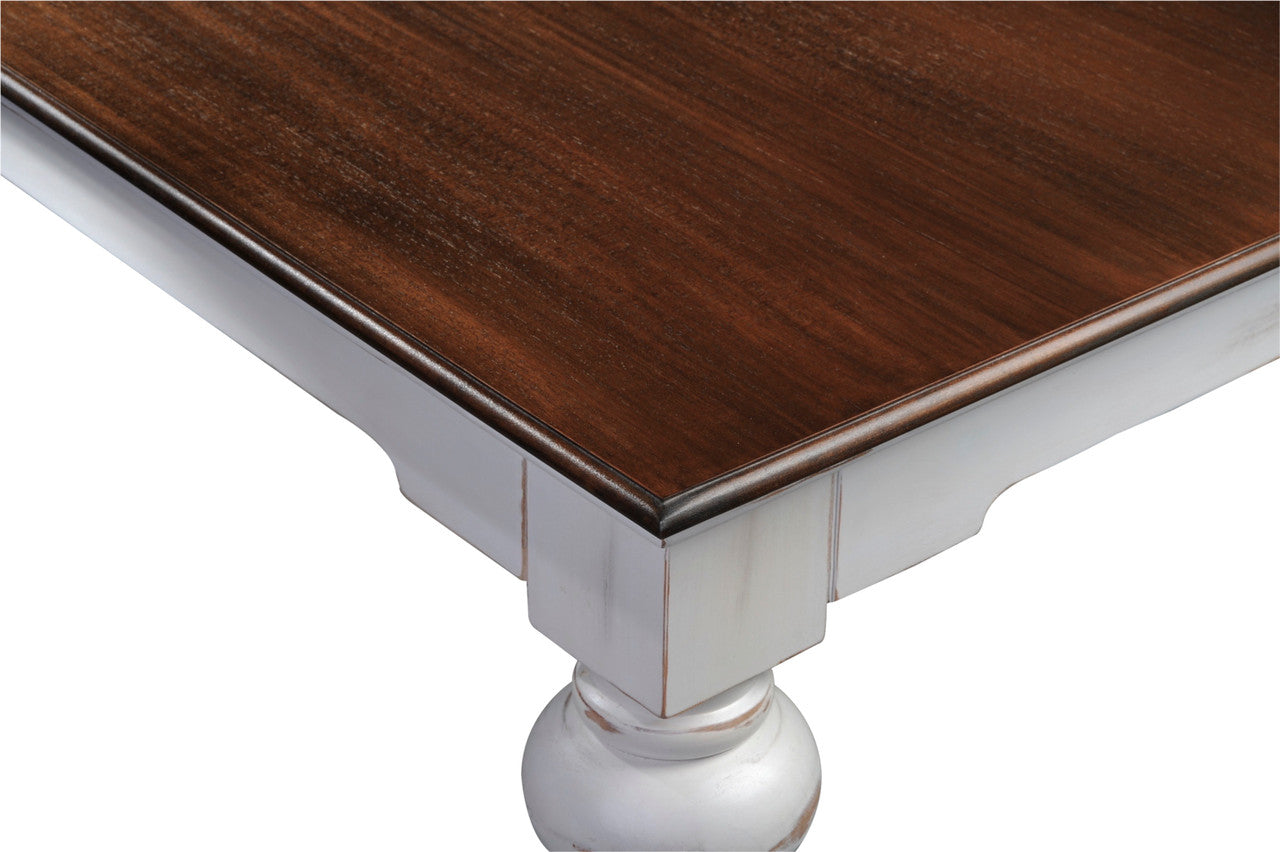 French Cottage Square Coffee Table 39"