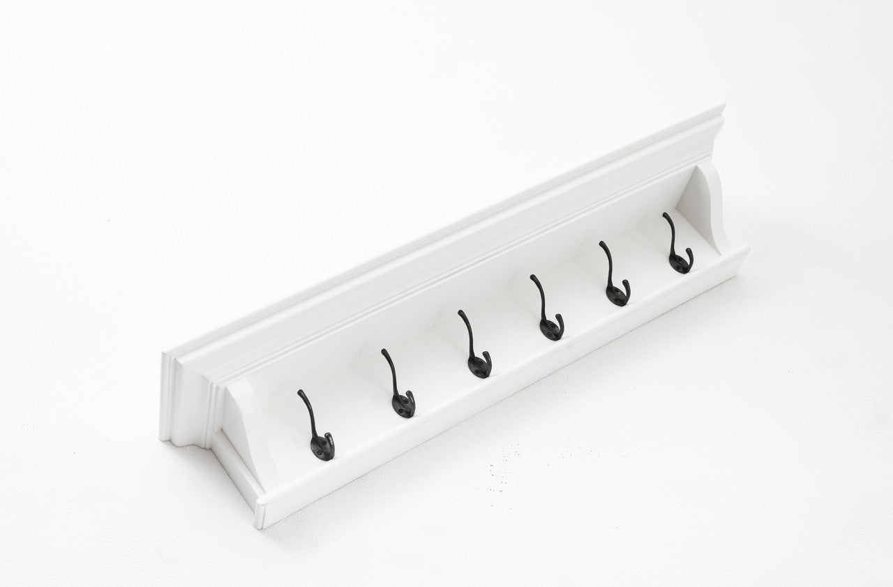 French Coastal 6 Hook Coat Rack 100cm 39"