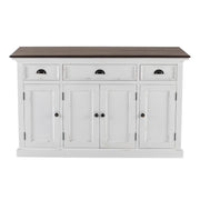 Modern Farmhouse Buffet with 4 Doors 3 Drawers - ZNS-B192TWD
