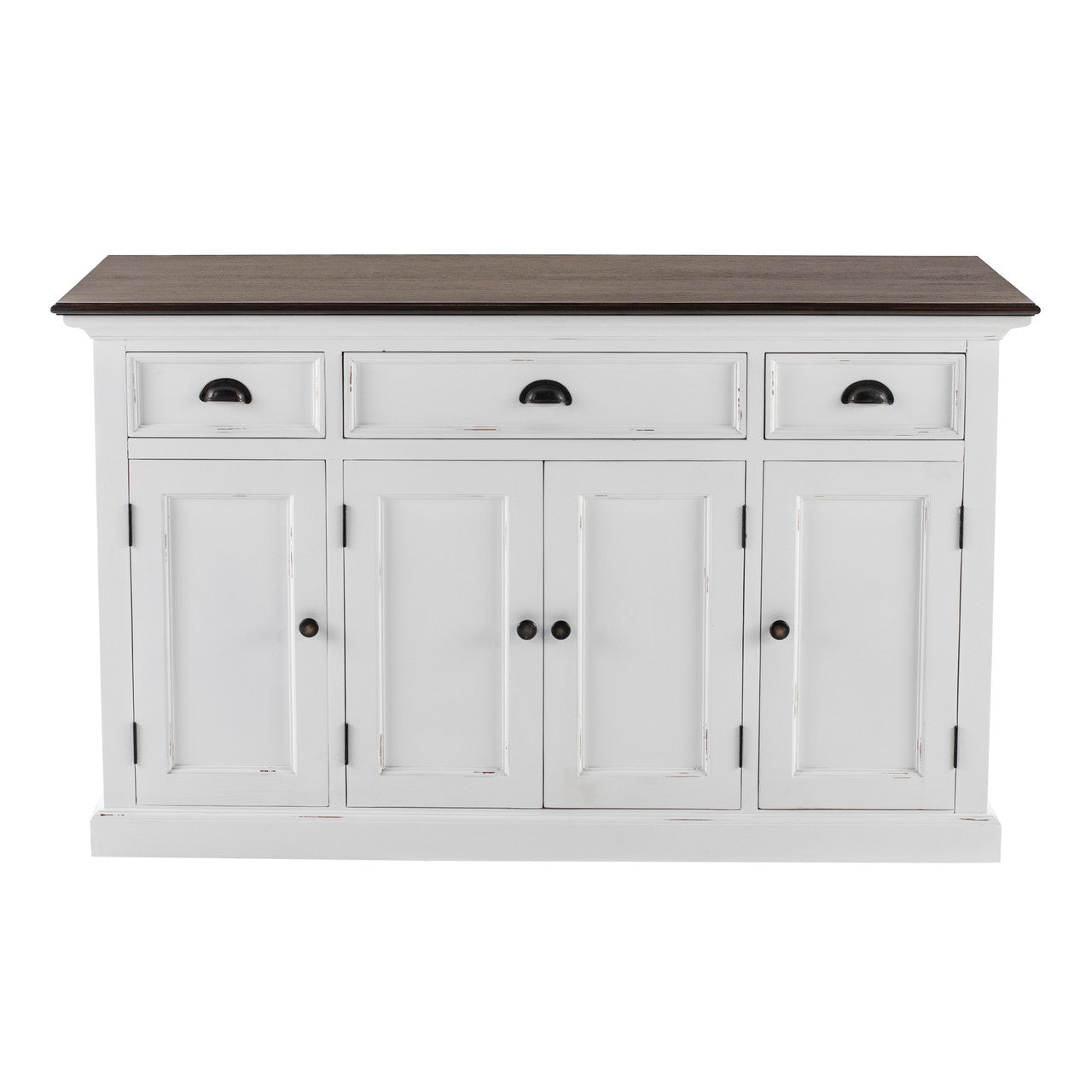 Modern Farmhouse Buffet with 4 Doors 3 Drawers - ZNS-B192TWD