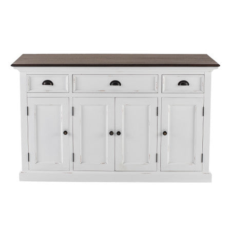 Modern Farmhouse Buffet with 4 Doors 3 Drawers - ZNS-B192TWD