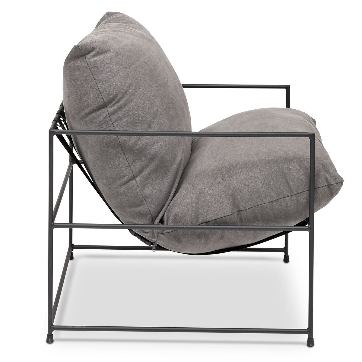 Metro Trent Accent Chair - Washed Grey Upholstery by Urbia - detail 2