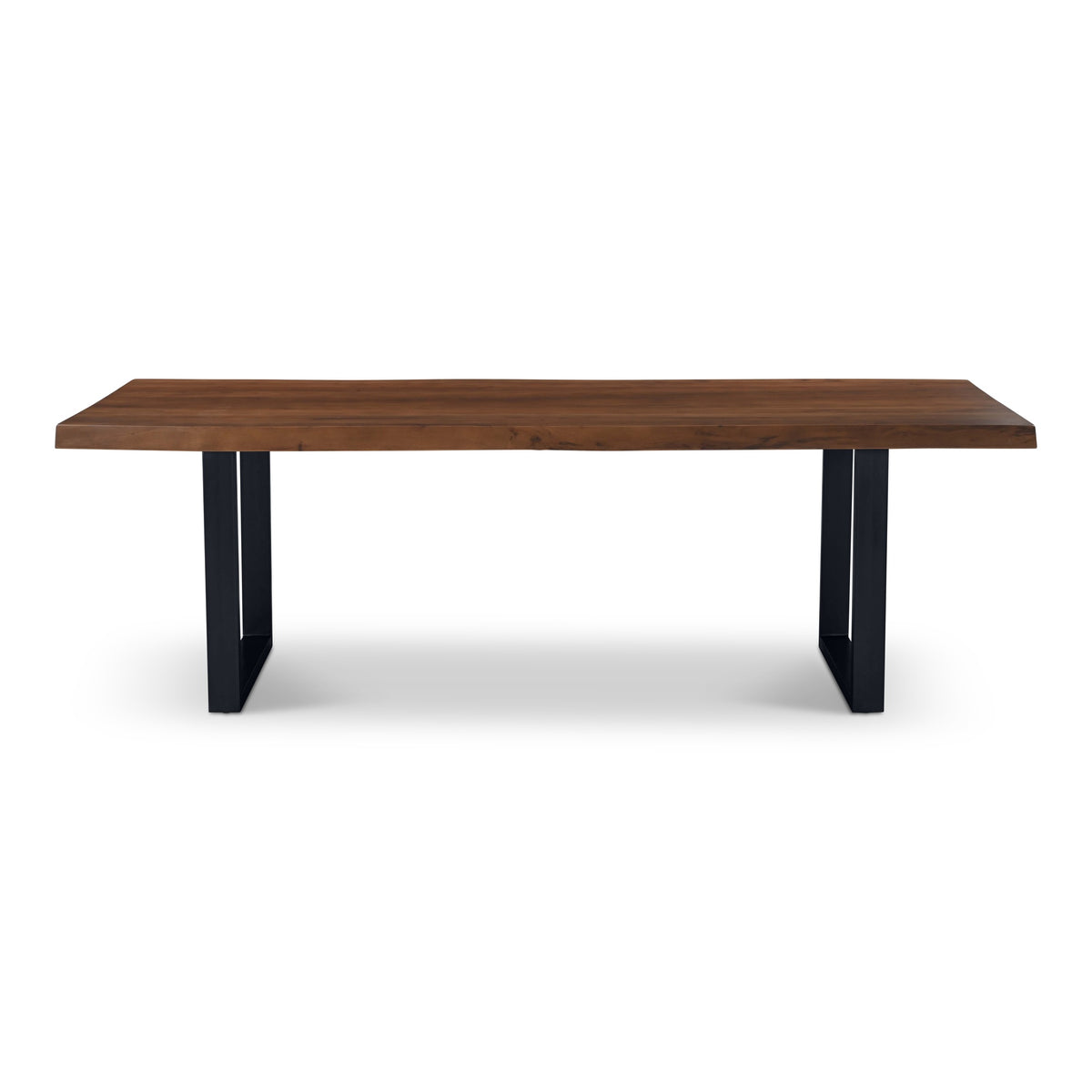 Brooks Dining Table U Base 40" x 92" Americano Top - Black Base by Urbia - product view