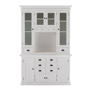 French Coastal Kitchen Hutch Unit 57"