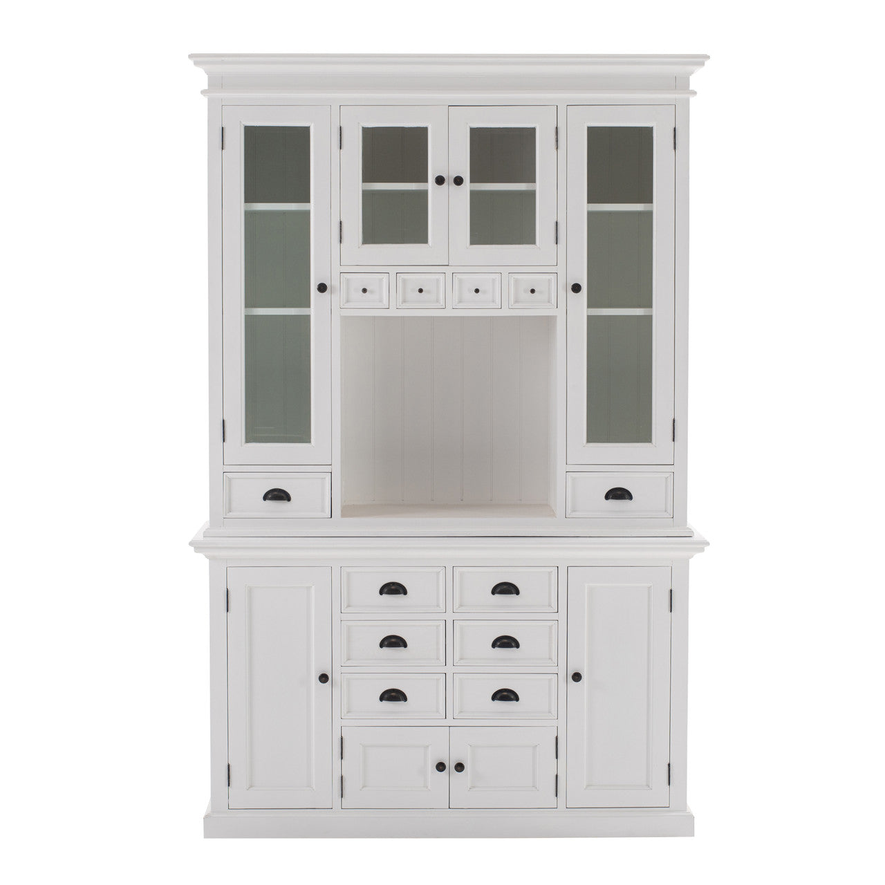 French Coastal Kitchen Hutch Unit 57"