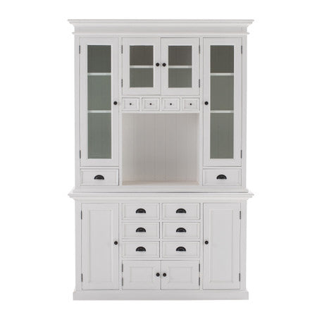 French Coastal Kitchen Hutch Unit 57"