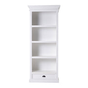 French Coastal Bookcase with 1 Drawer 32"