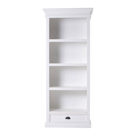 French Coastal Bookcase with 1 Drawer 32"