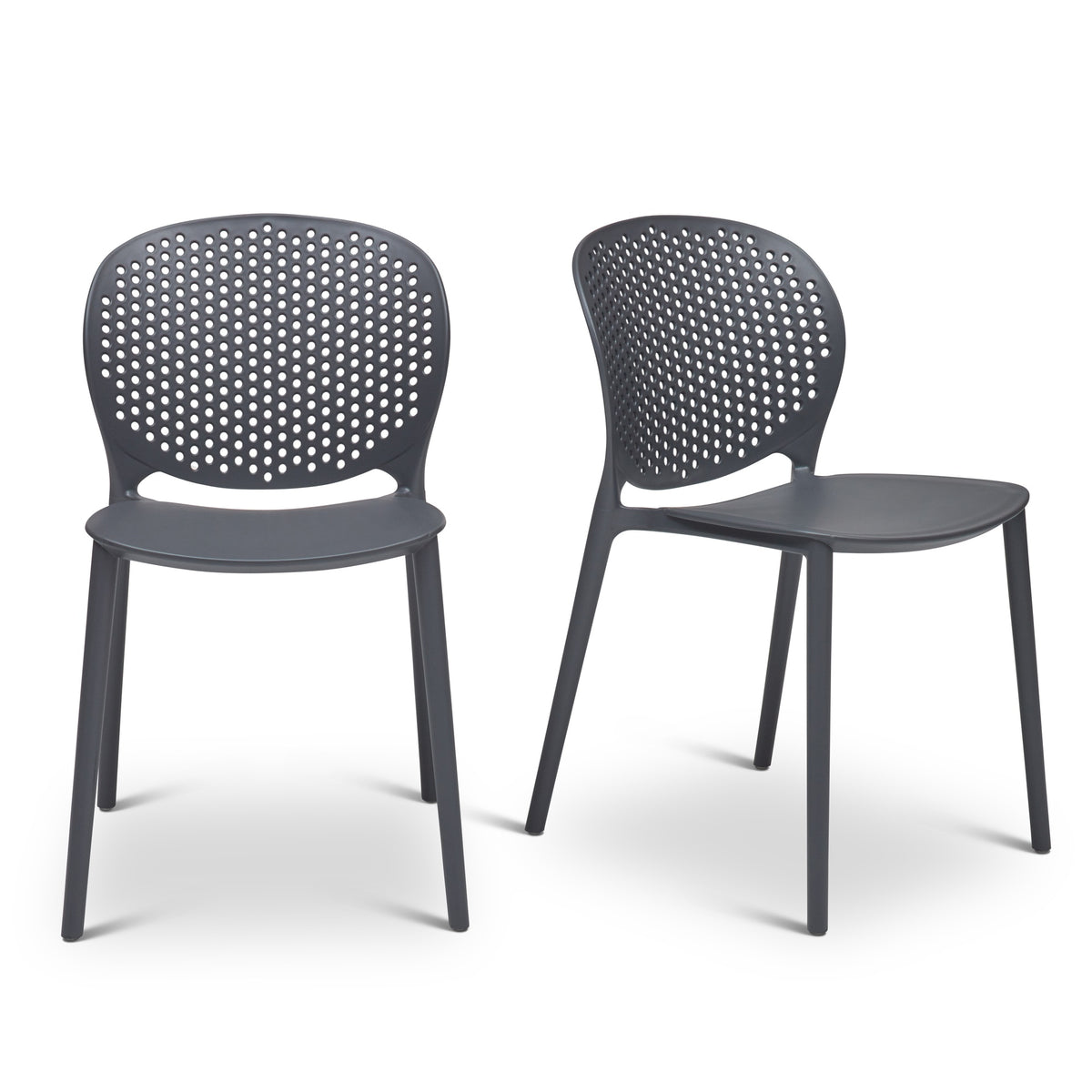 Metro Bailey Side Chair Set of 4 - Black Grey Seat by Urbia - detail 7