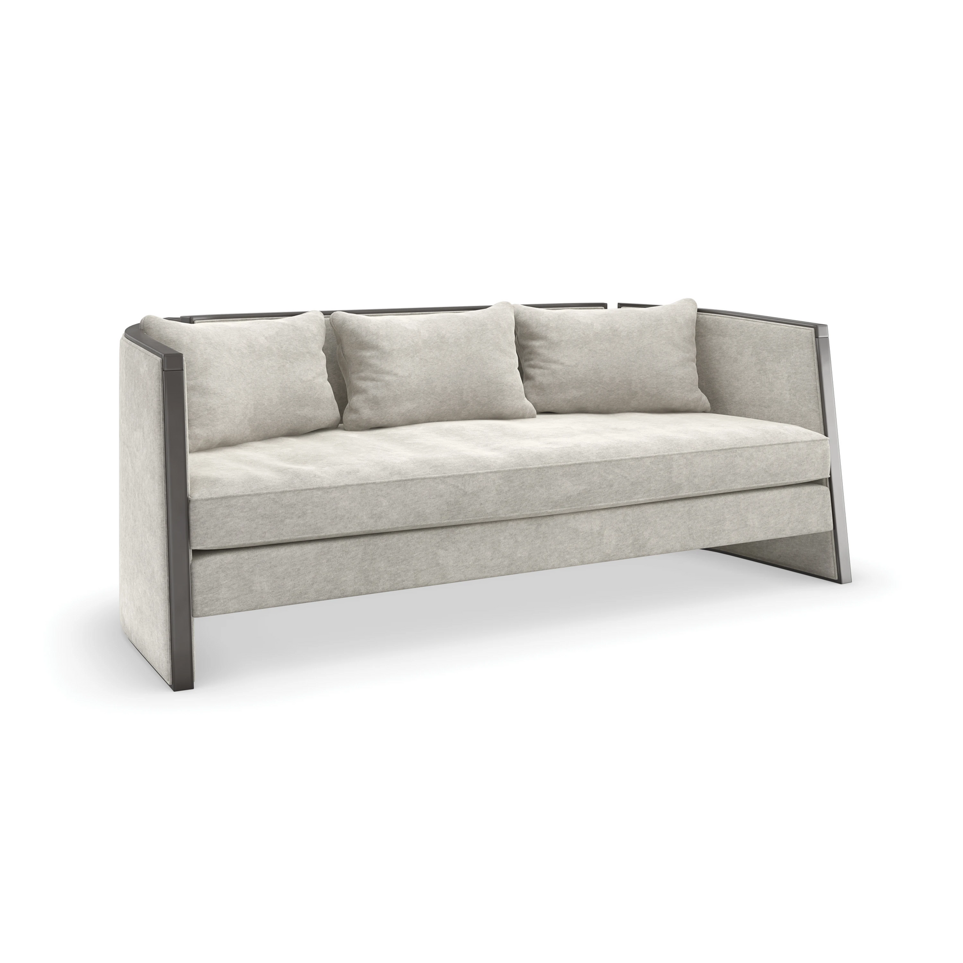 Cut Away Sofa Brushed Gold 78" by Caracole - view 6