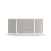 Clear to Me Sun-Kissed Silver Dresser 74" by Caracole