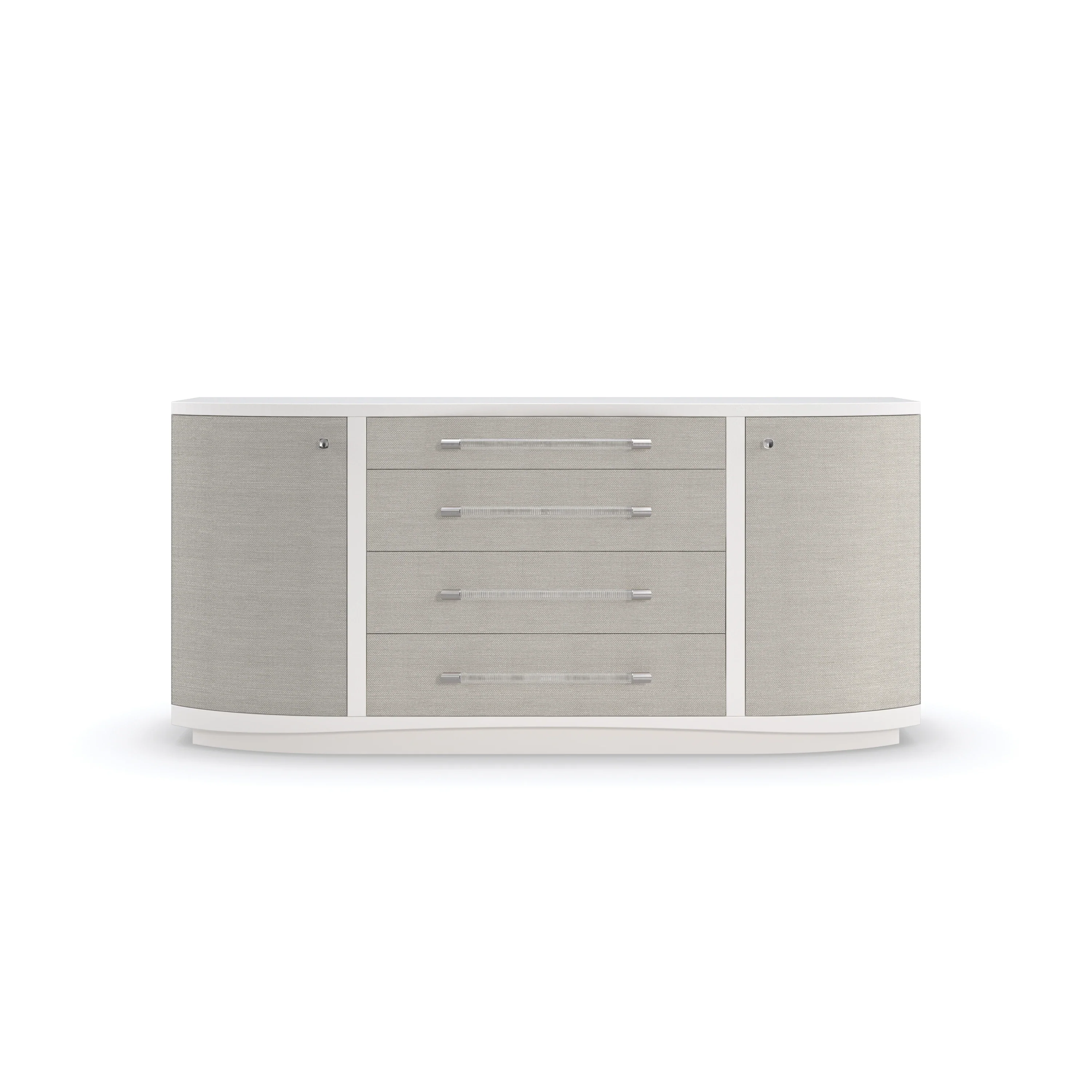 Clear to Me Sun-Kissed Silver Dresser 74" by Caracole