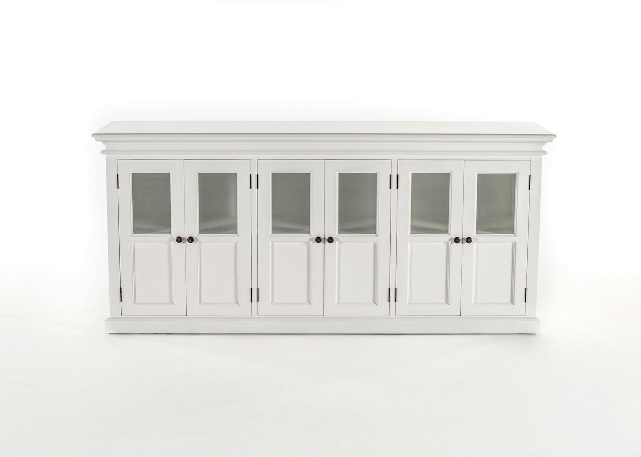 French Coastal Buffet with 6 Glass Doors 79"