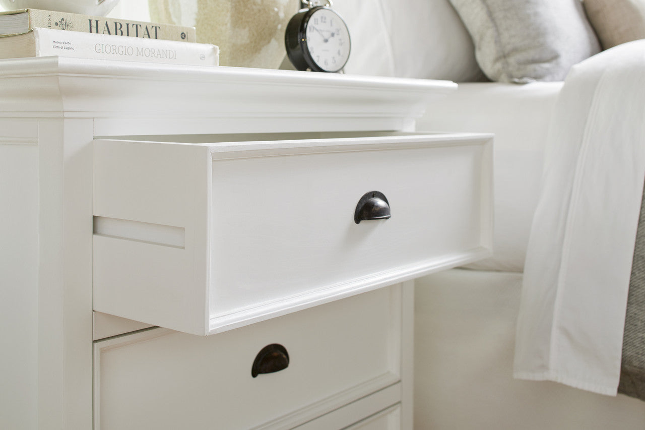 French Country Farmhouse Bedside Drawer Unit 32"