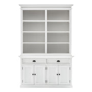 French Coastal Buffet Hutch Unit with 8 Shelves 57"