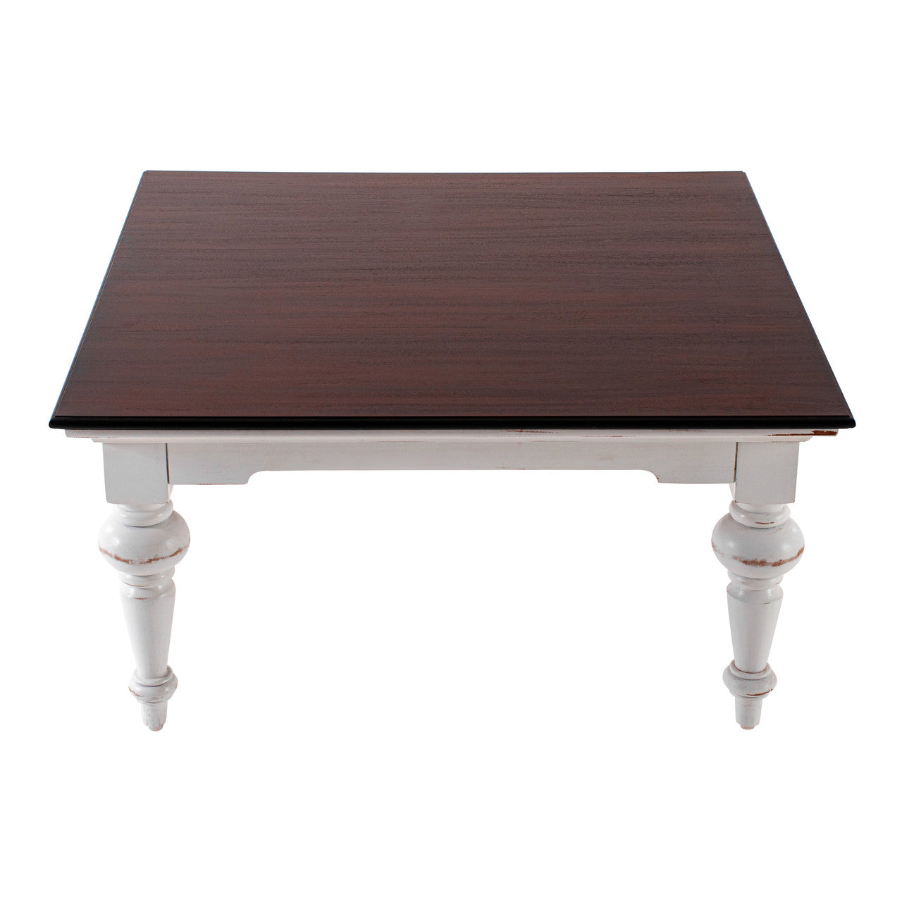 French Cottage Square Coffee Table 39"