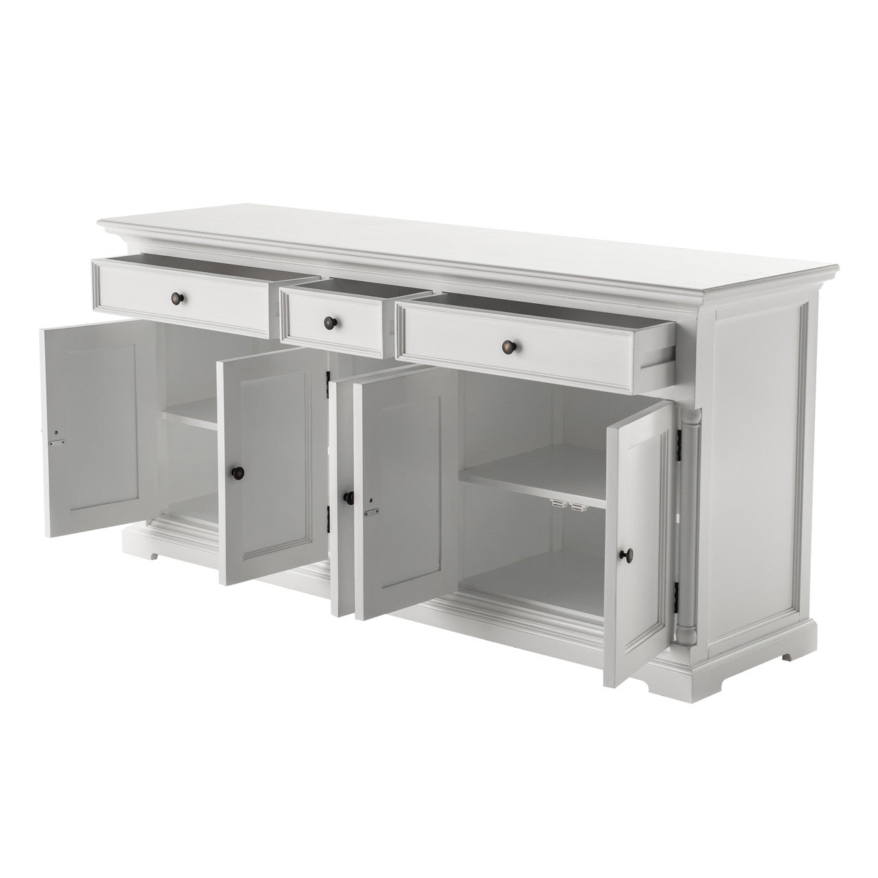 French Cottage Buffet with 5 Doors 71"