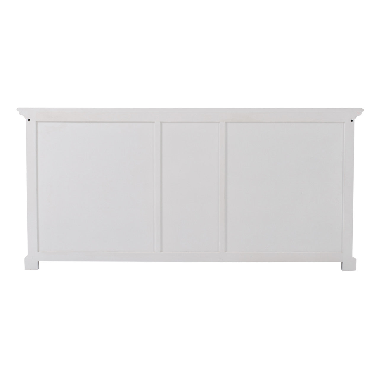 French Coastal Kitchen Hutch Cabinet with 5 Doors 3 Drawers 71"