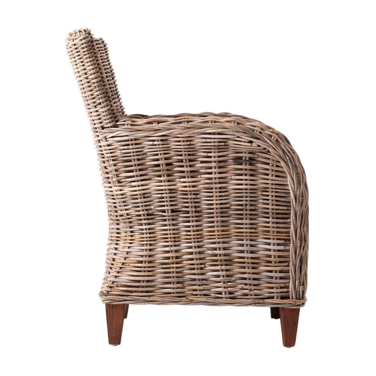 Coastal Wicker Baroness Chair (Set of 2) 26"