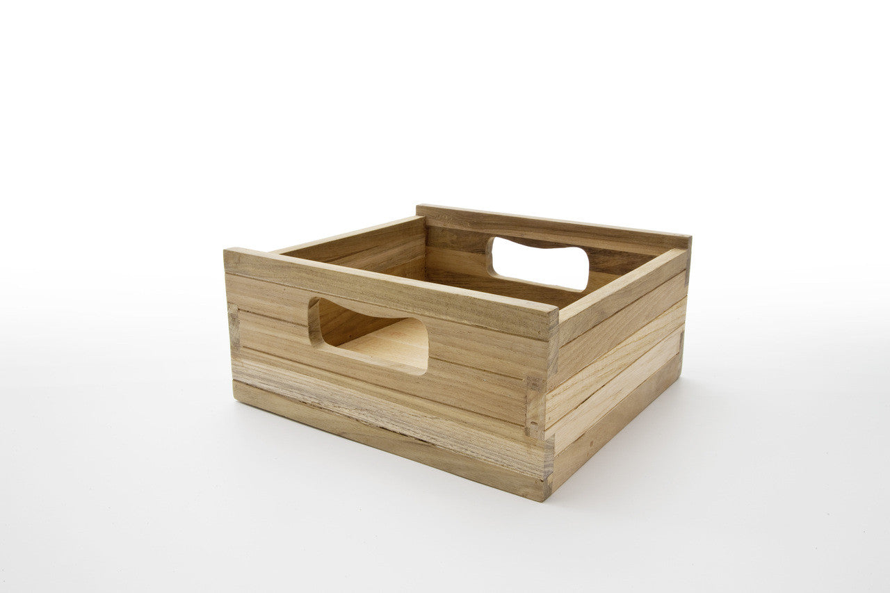 French Country Teak Wooden Box (Set of 3) 11"