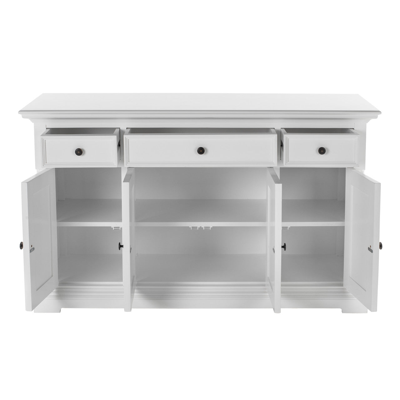 French Cottage Buffet with 4 Doors 3 Drawers 57"