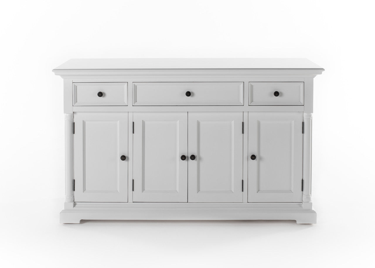 French Cottage Buffet with 4 Doors 3 Drawers 57"