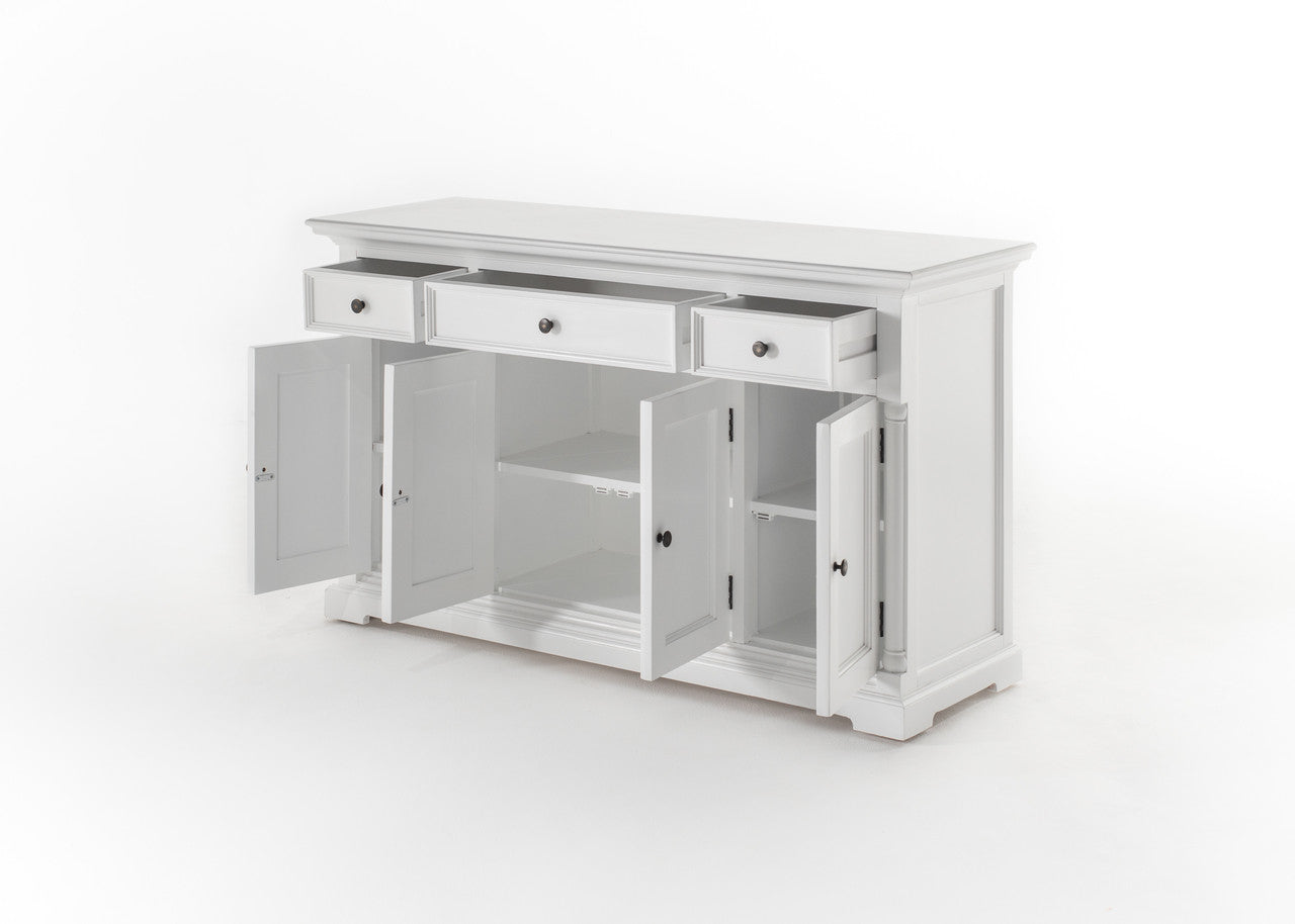 French Cottage Buffet with 4 Doors 3 Drawers 57"