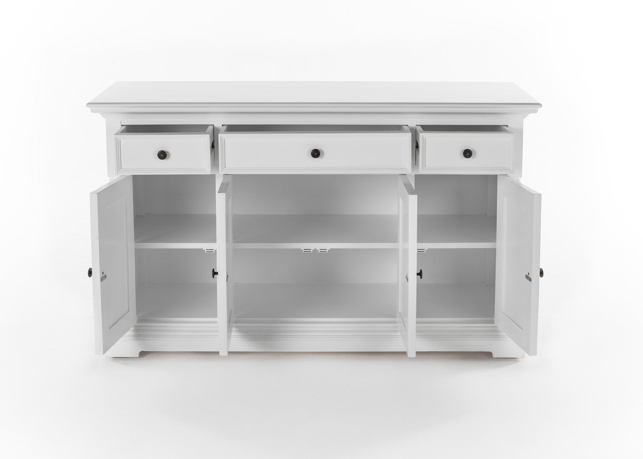 French Cottage Buffet with 4 Doors 3 Drawers 57"