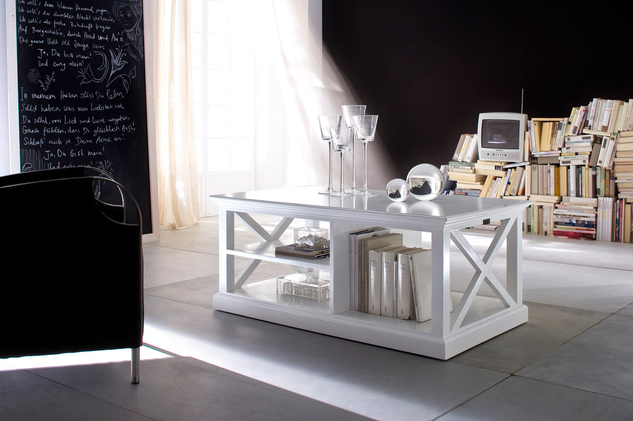 French Coastal Coffee Table 47"