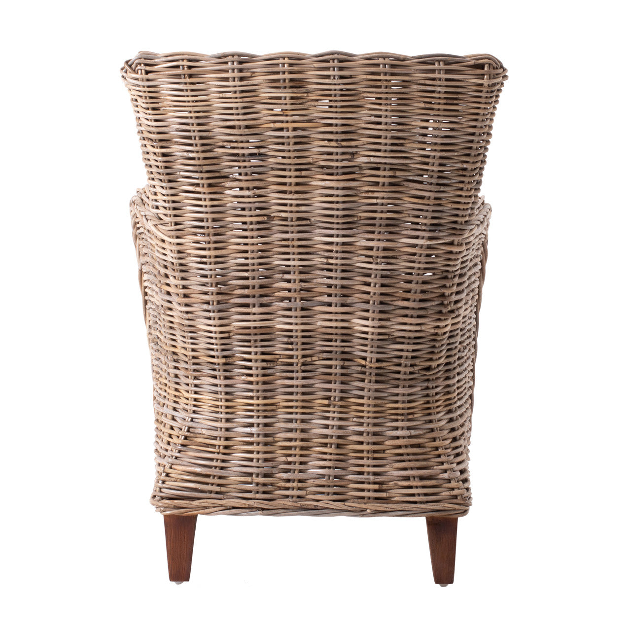 Coastal Wicker Baroness Chair (Set of 2) 26"