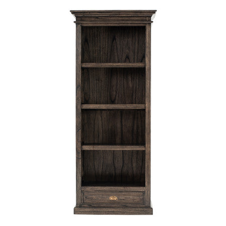 French Rustic Bookcase with 1 Drawer 32"