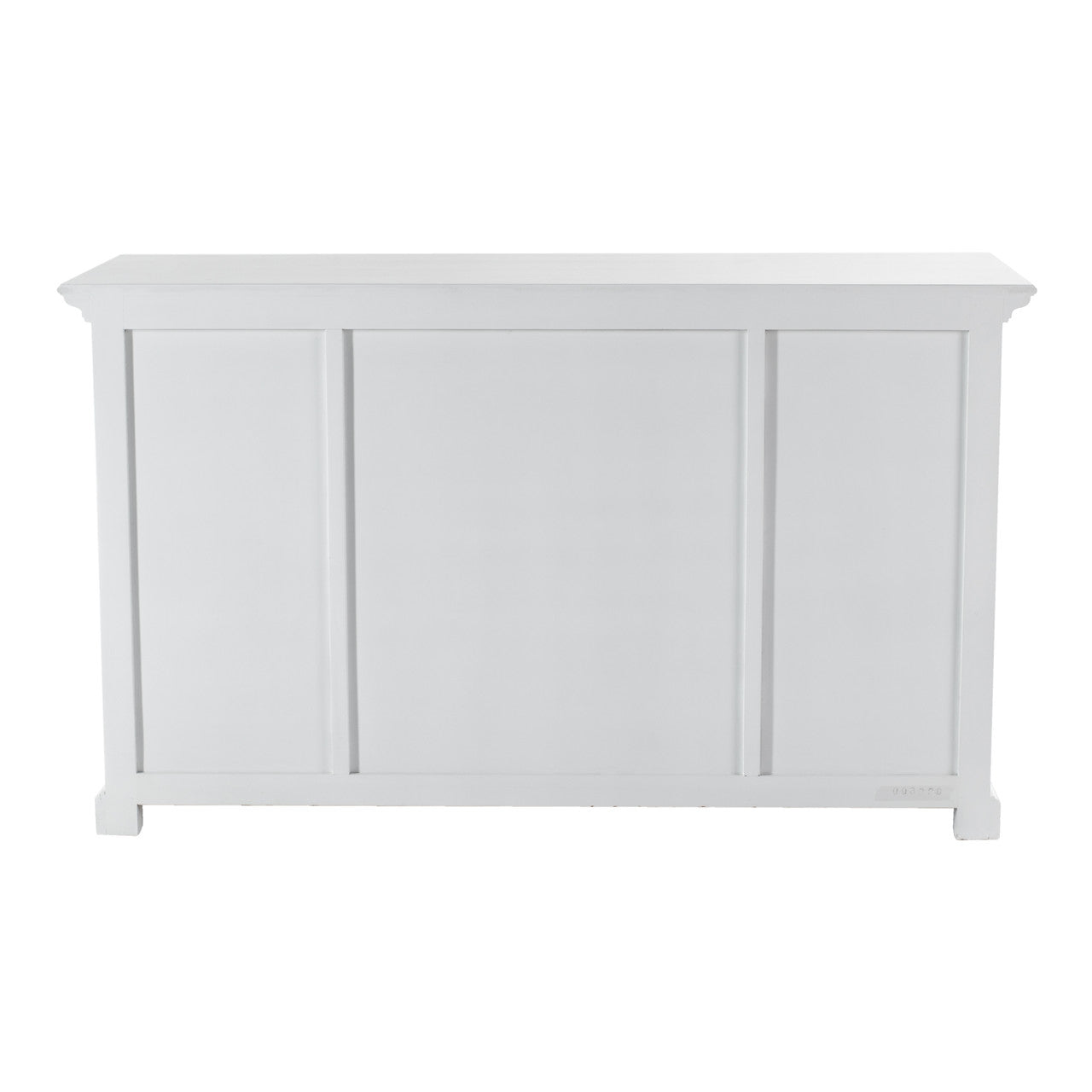 French Coastal Buffet with 4 Glass Doors 3 Drawers  57"