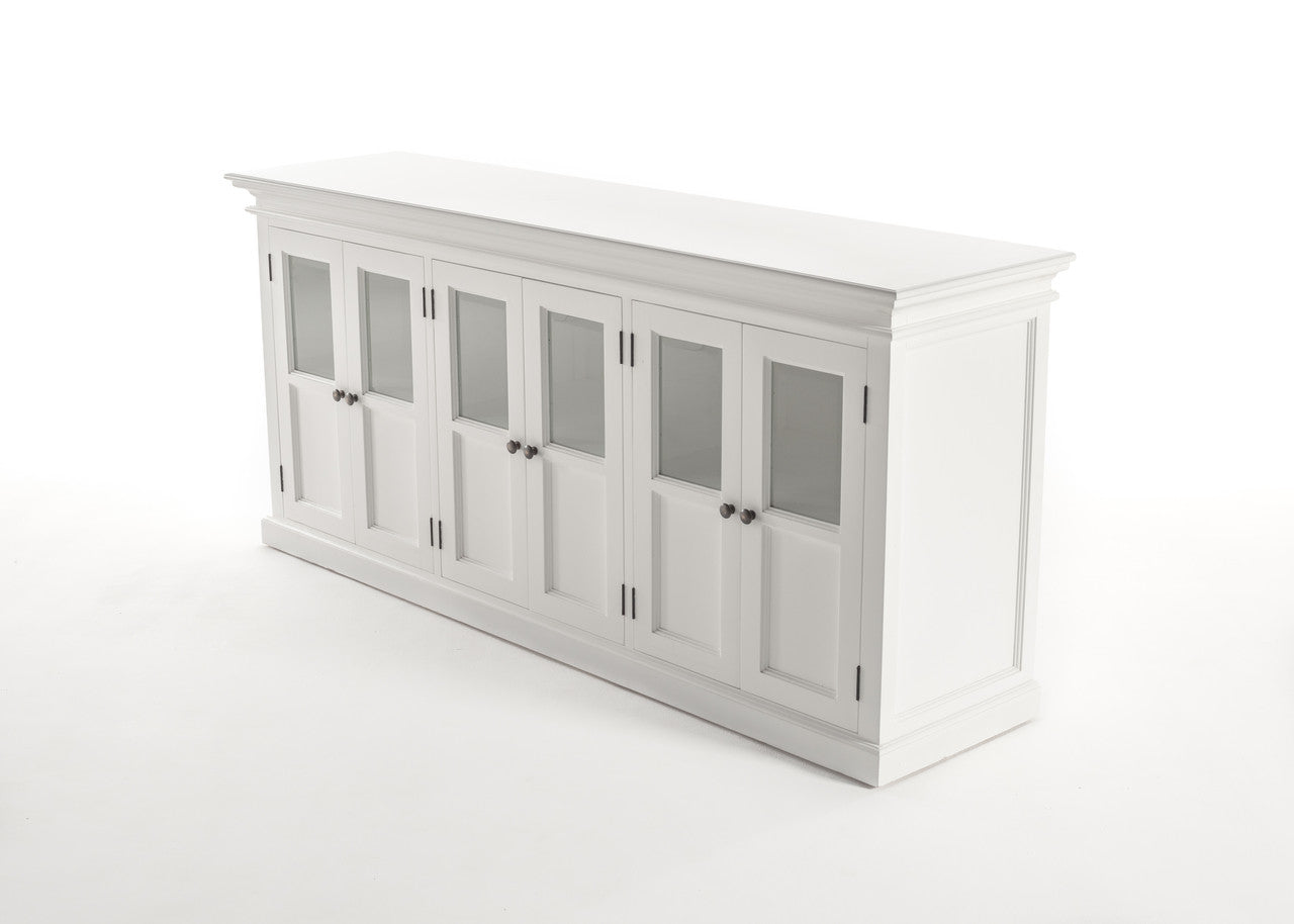 French Coastal Buffet with 6 Glass Doors 79"