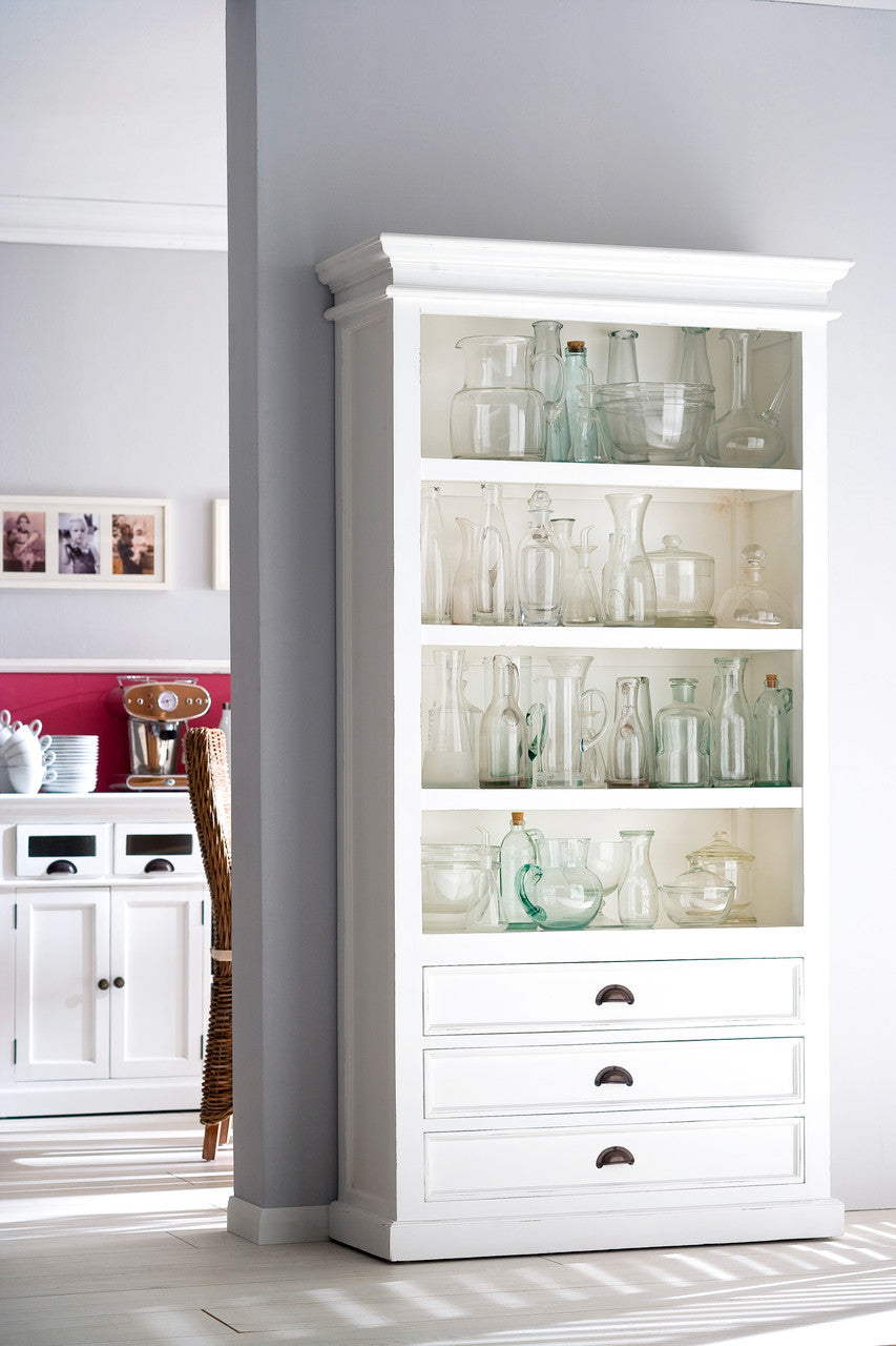 French Coastal Bookcase 39"