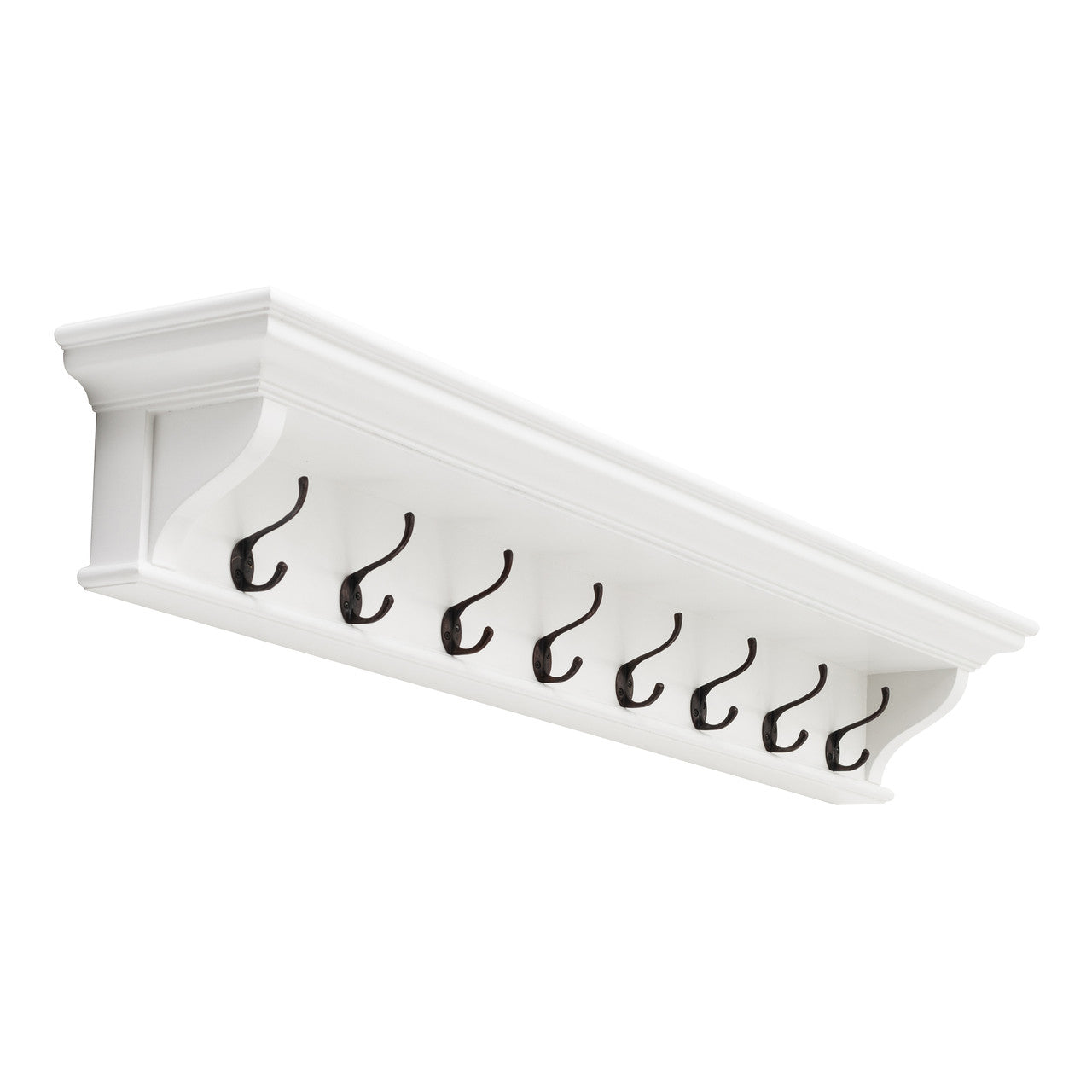 French Coastal 8 Hook Coat Rack 130cm 51"