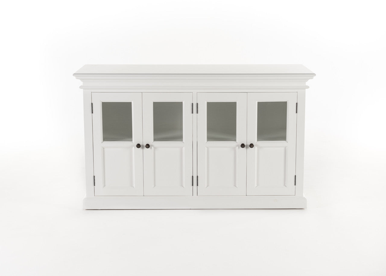 French Coastal Buffet with 4 Glass Doors 57"