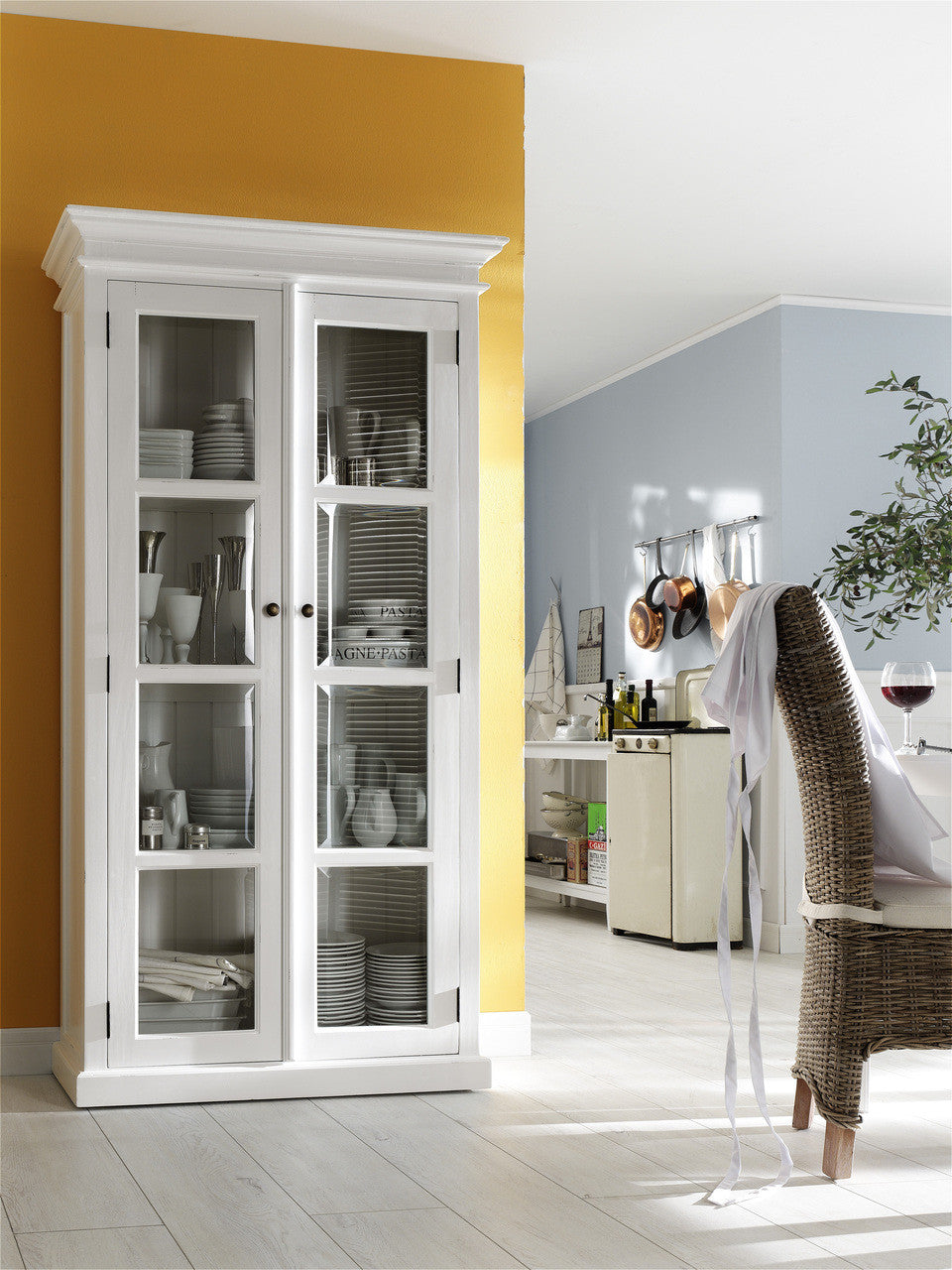 French Coastal Double Vitrine 39"