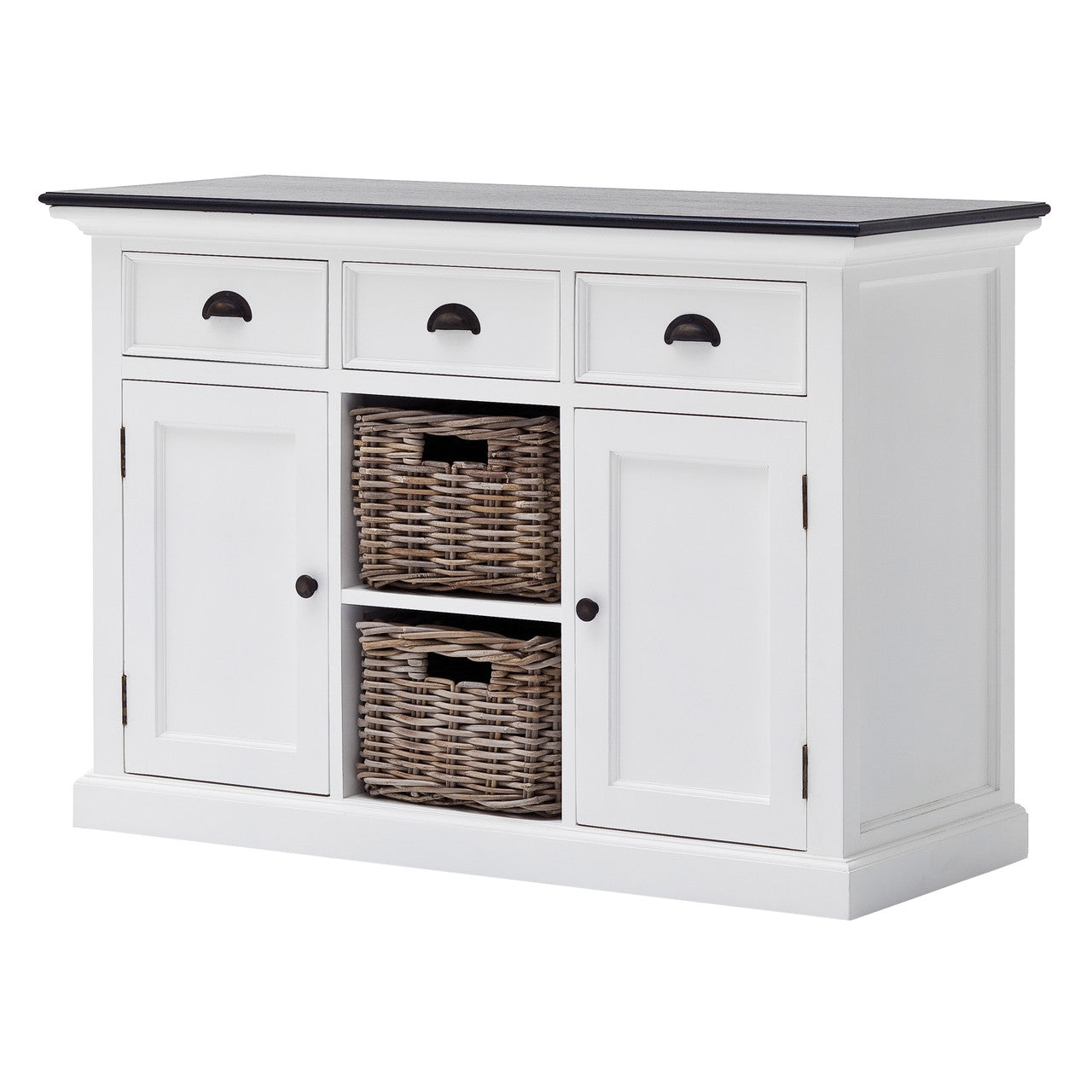 Modern Farmhouse Buffet with 2 Baskets - ZNS-B129CT