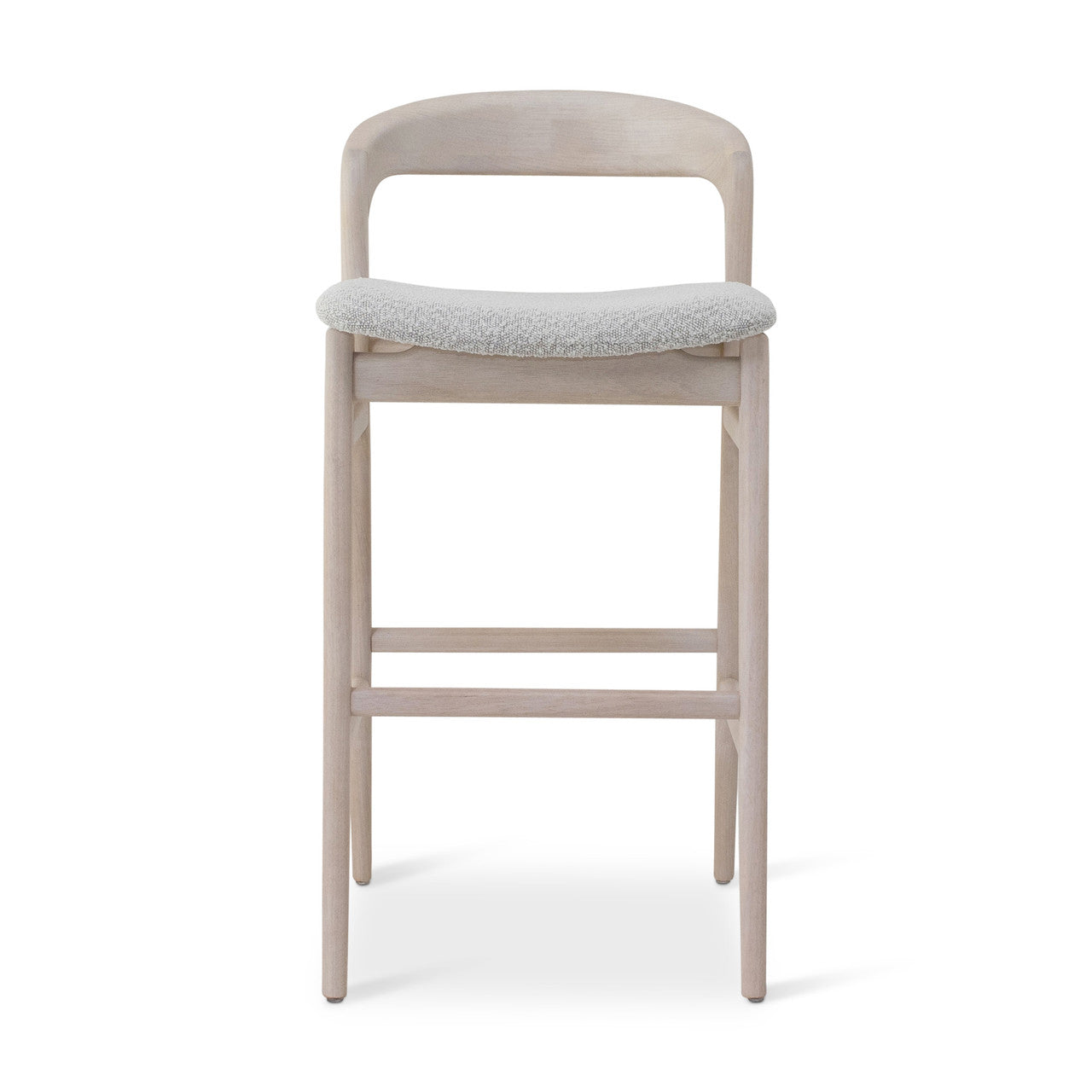Modern Brazilian - Velma - Counter Stool - Bouclé Crafted Glaze Seat - Nevoa Frame