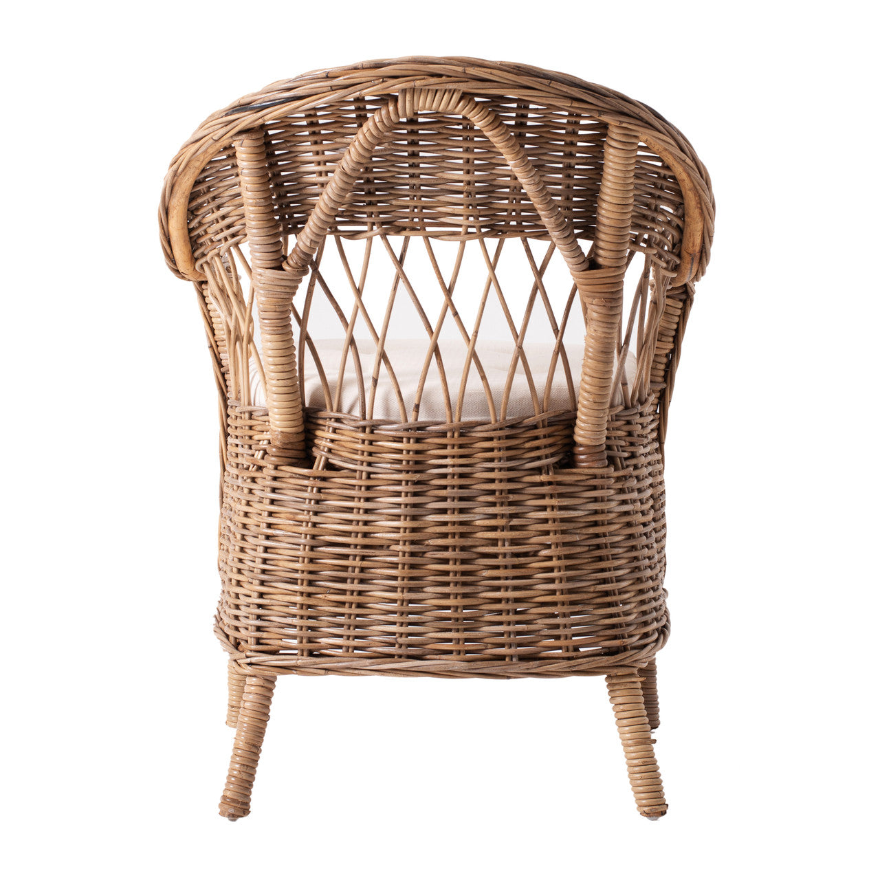 Coastal Wicker Monarch Chair (Set of 2) 27"