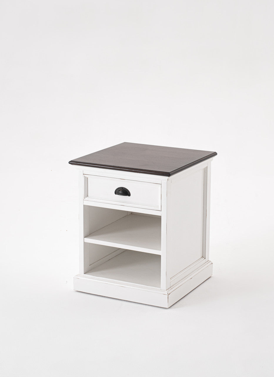 Modern Farmhouse Bedside Table with Shelves 20"