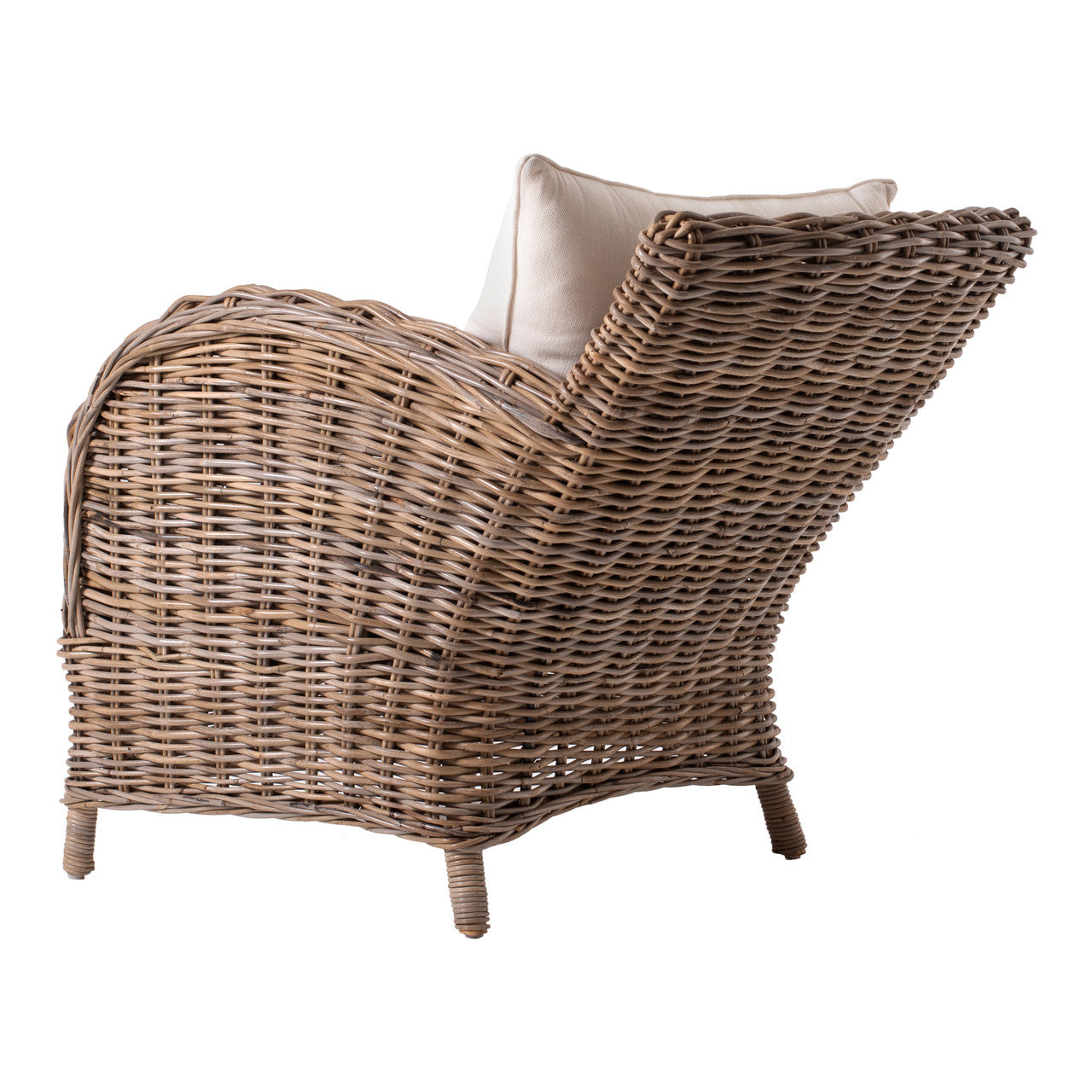 Coastal Wicker Knight Chair 34"