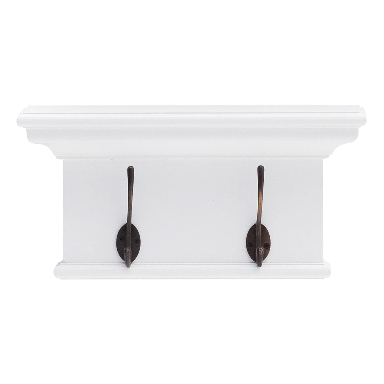 French Coastal 2 Hook Coat Rack 16"