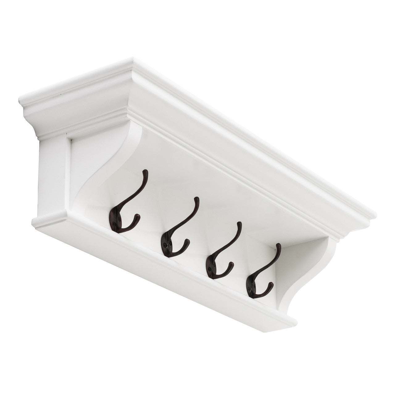 French Coastal 4 Hook Coat Rack 70cm 28"
