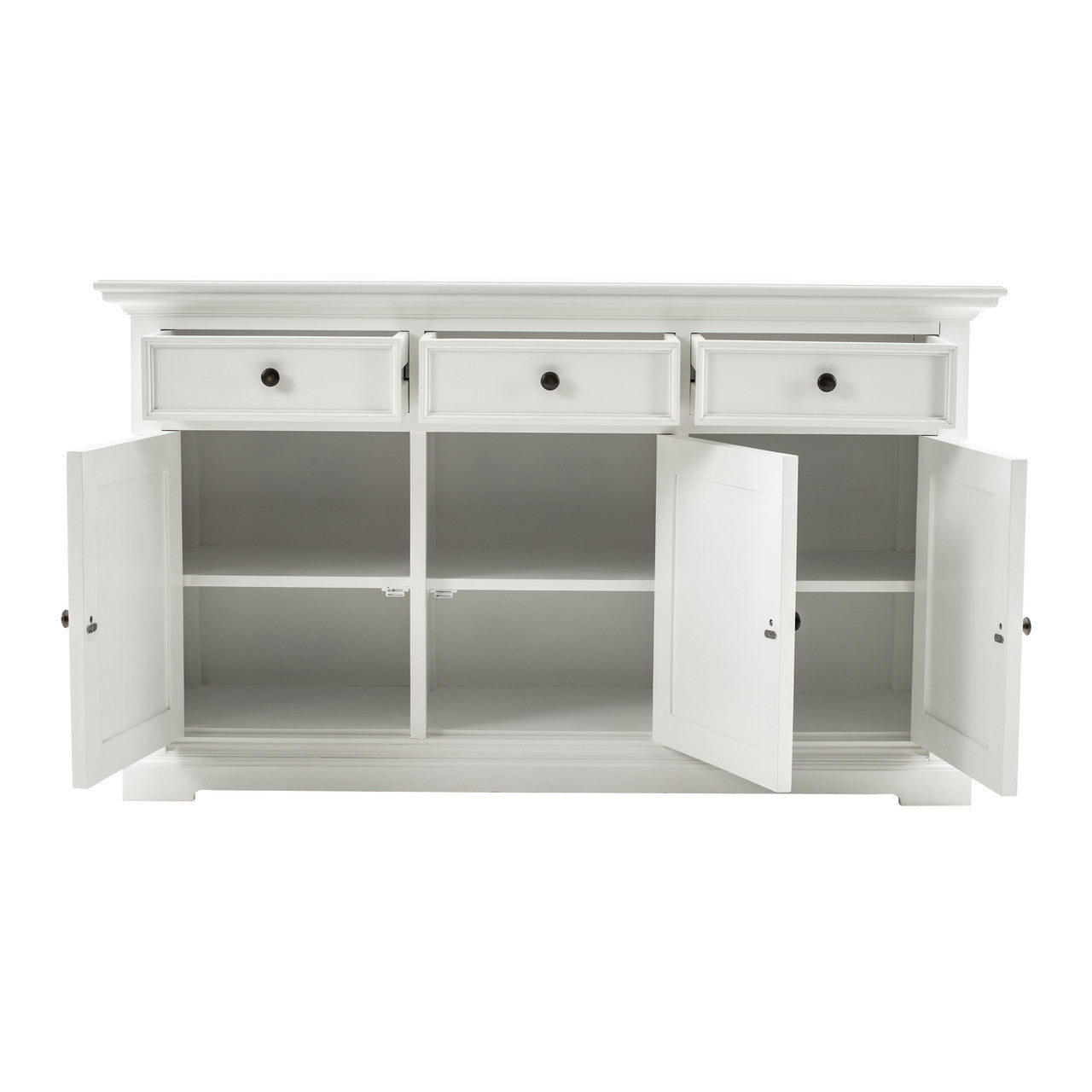French Cottage Classic Sideboard with 3 doors 57"