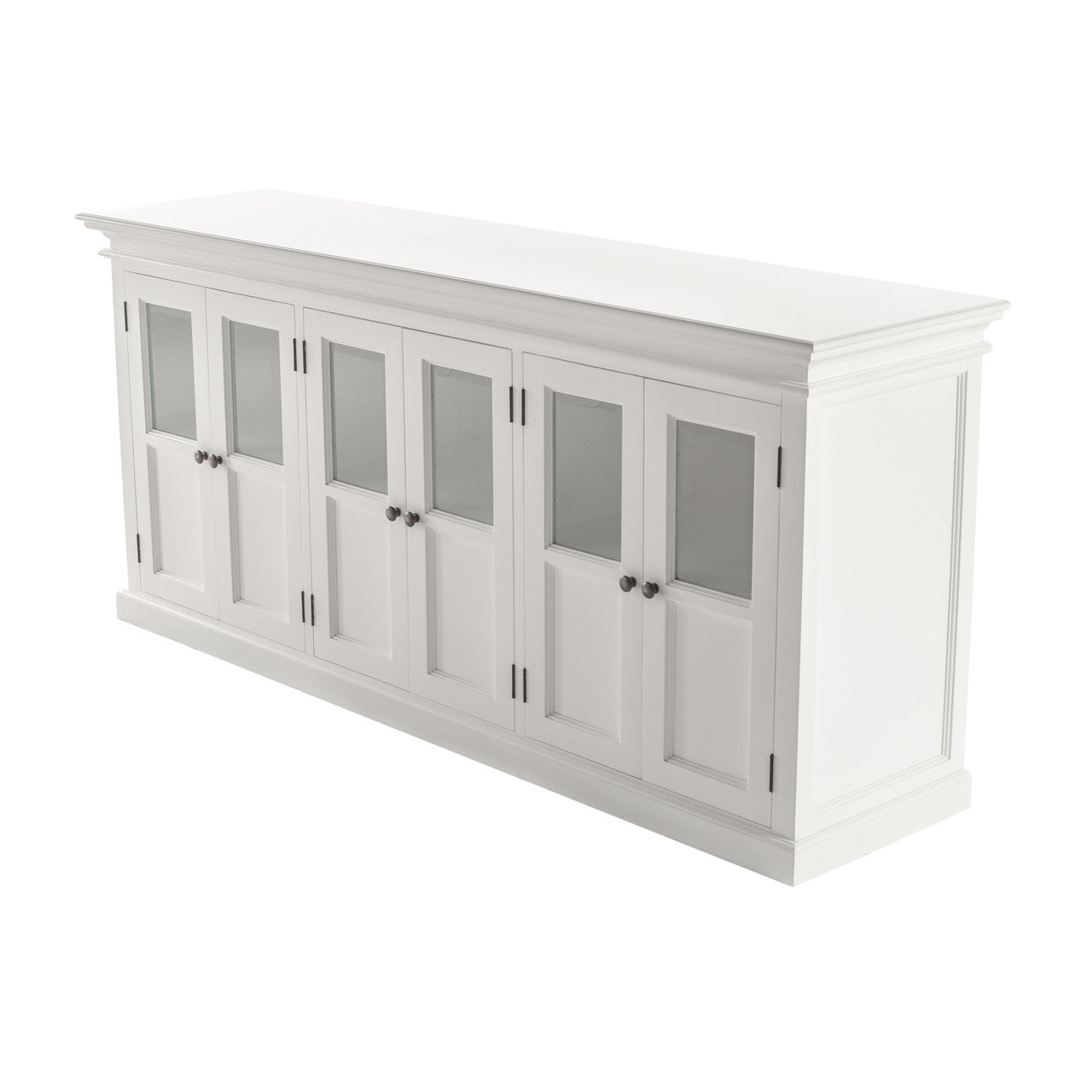 French Coastal Buffet with 6 Glass Doors 79"
