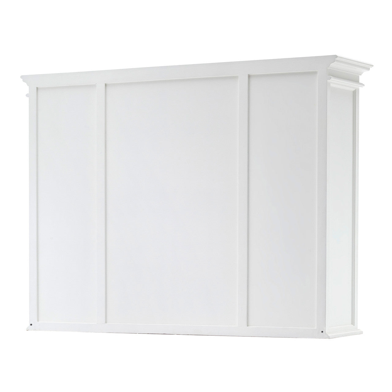 French Coastal Library Hutch with Basket Set 71"